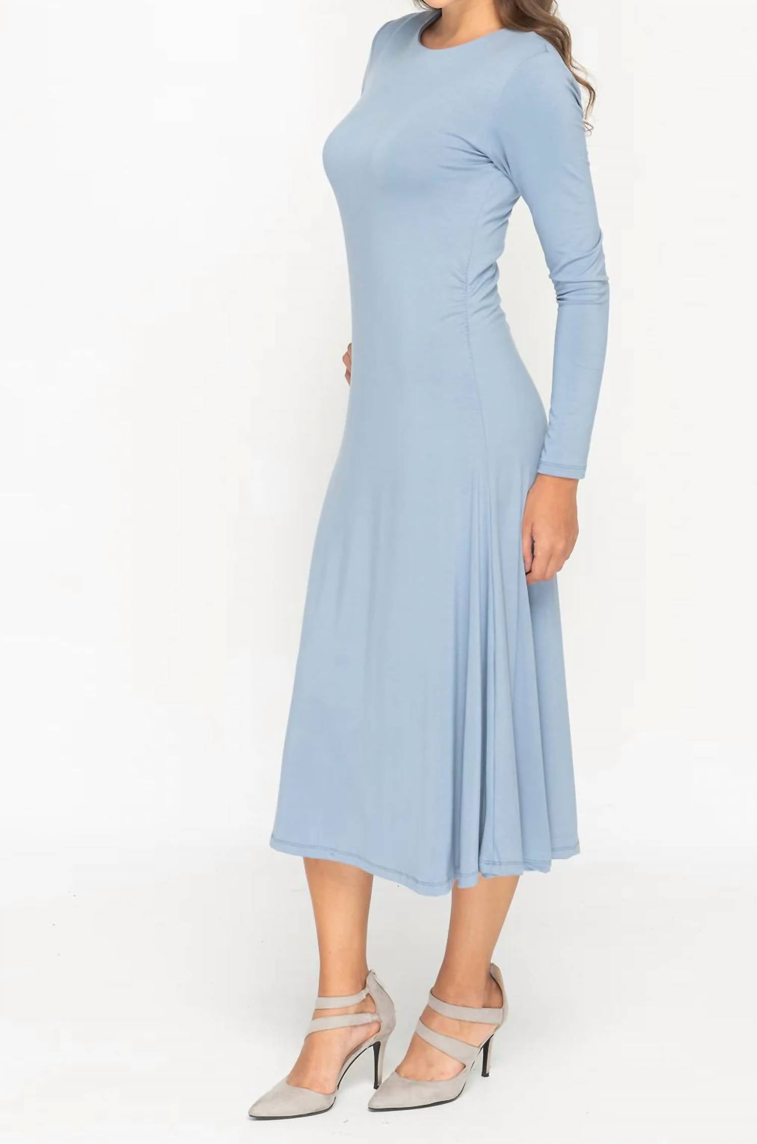 Kmw - Bamboo Jersey Side Ruched Dress