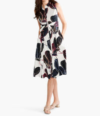 Nic + Zoe - Sydney Stamped Flowers Shirt Dress