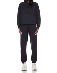 WithBlack Slalba Hooded Sweatshirt in black - women's top - detail view