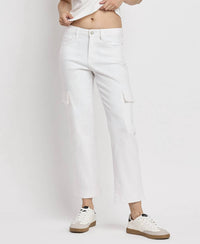 Vervet By Flying Monkey - Dani High Rise Straight Leg Cargo Jeans
