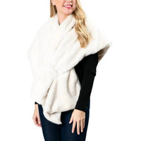 Top It Off - Katie Faux Fur Keyhole Wrap
