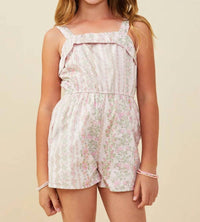 Hayden La - Floral Pattern Printed Sleeveless Romper