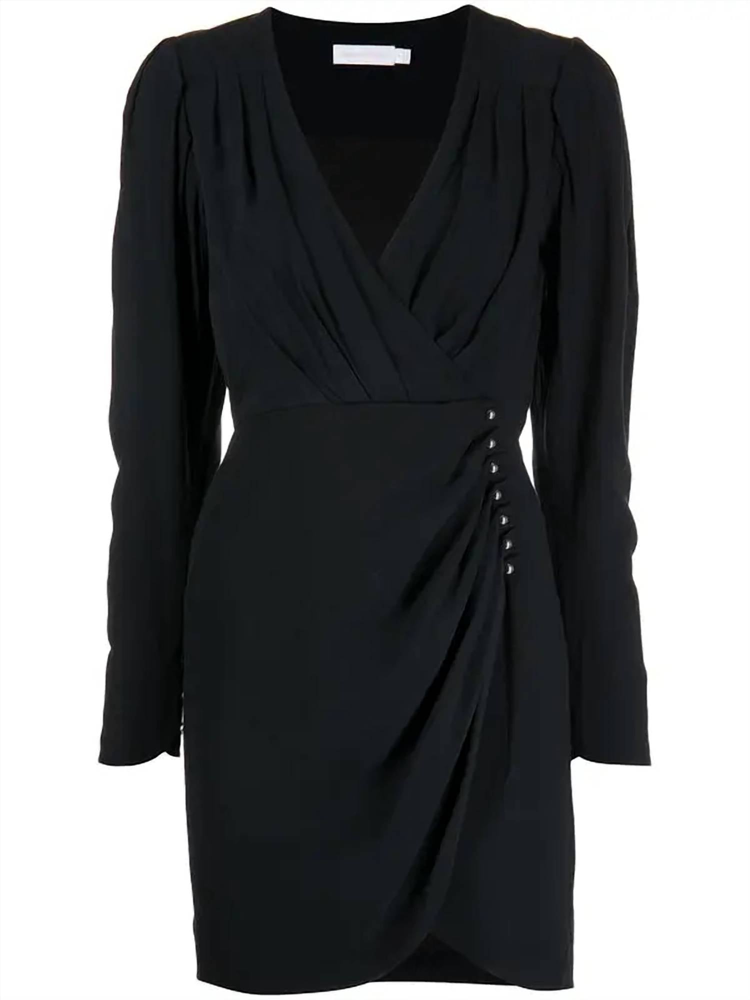 SIMKHAI Leilani Mini Dress in black - women's dress - alternate view