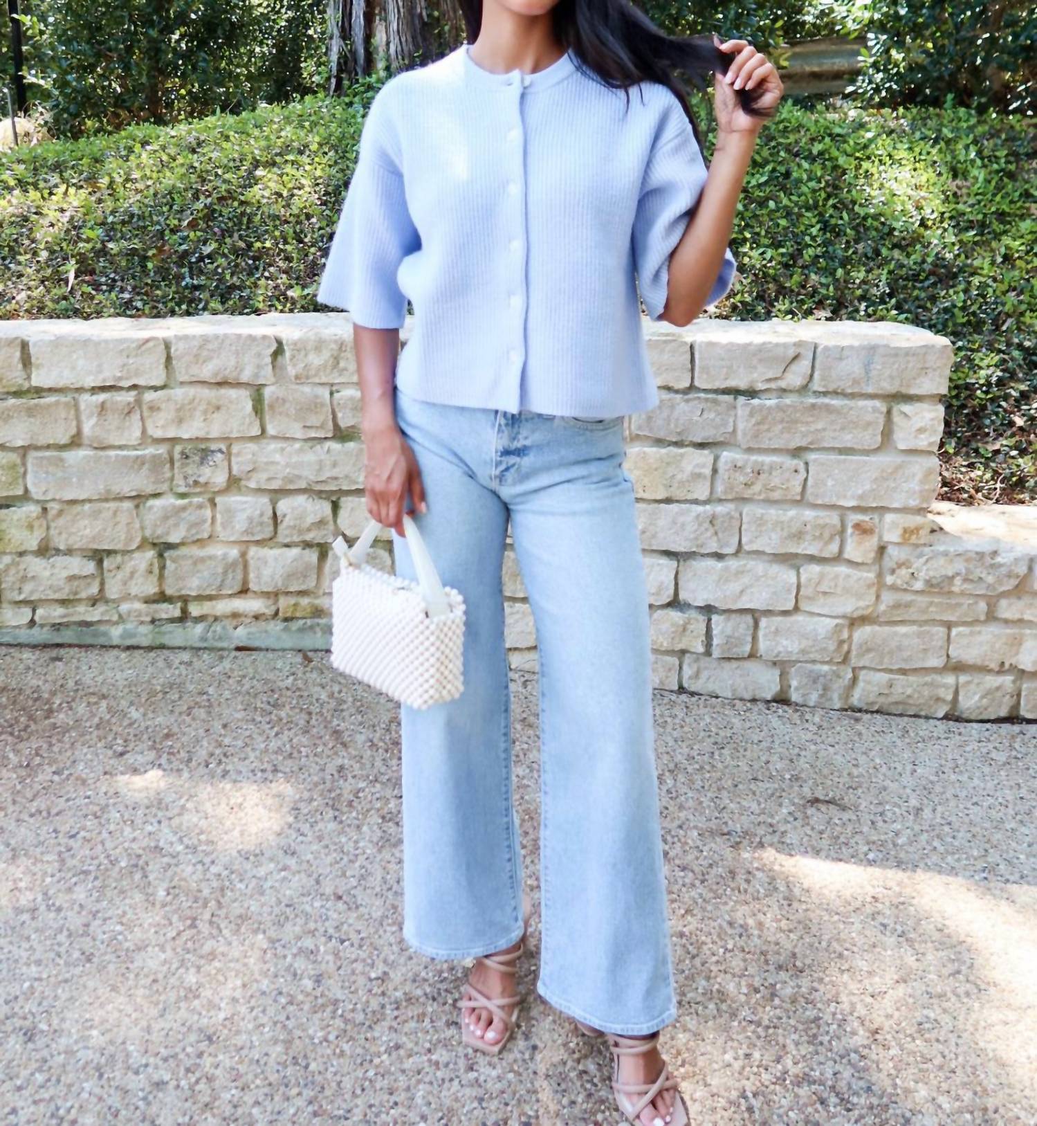 Just Black Denim - Slim Wide Leg Jeans