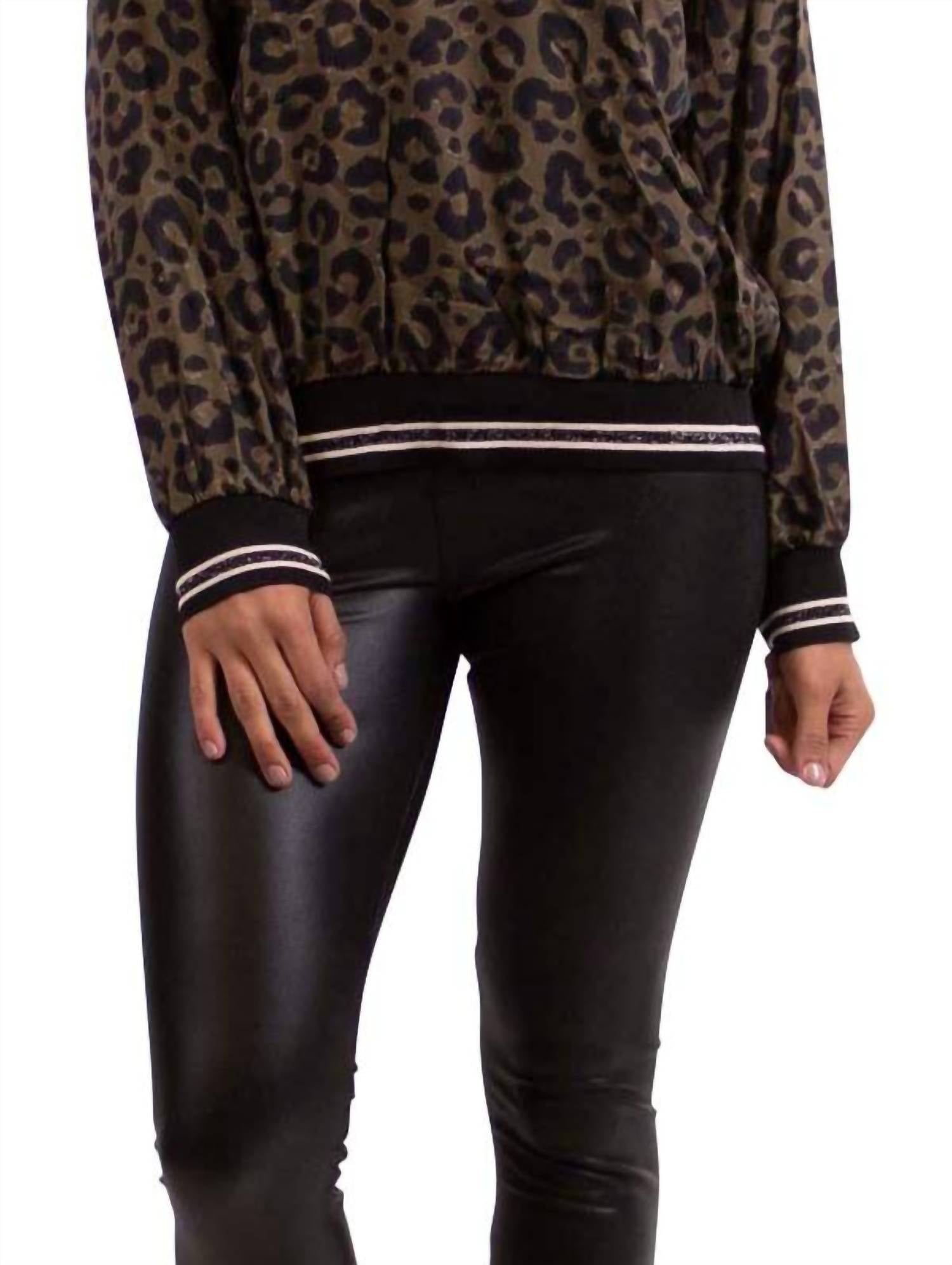 Gigi Moda - Daralice Leopard Long Sleeve Blouse