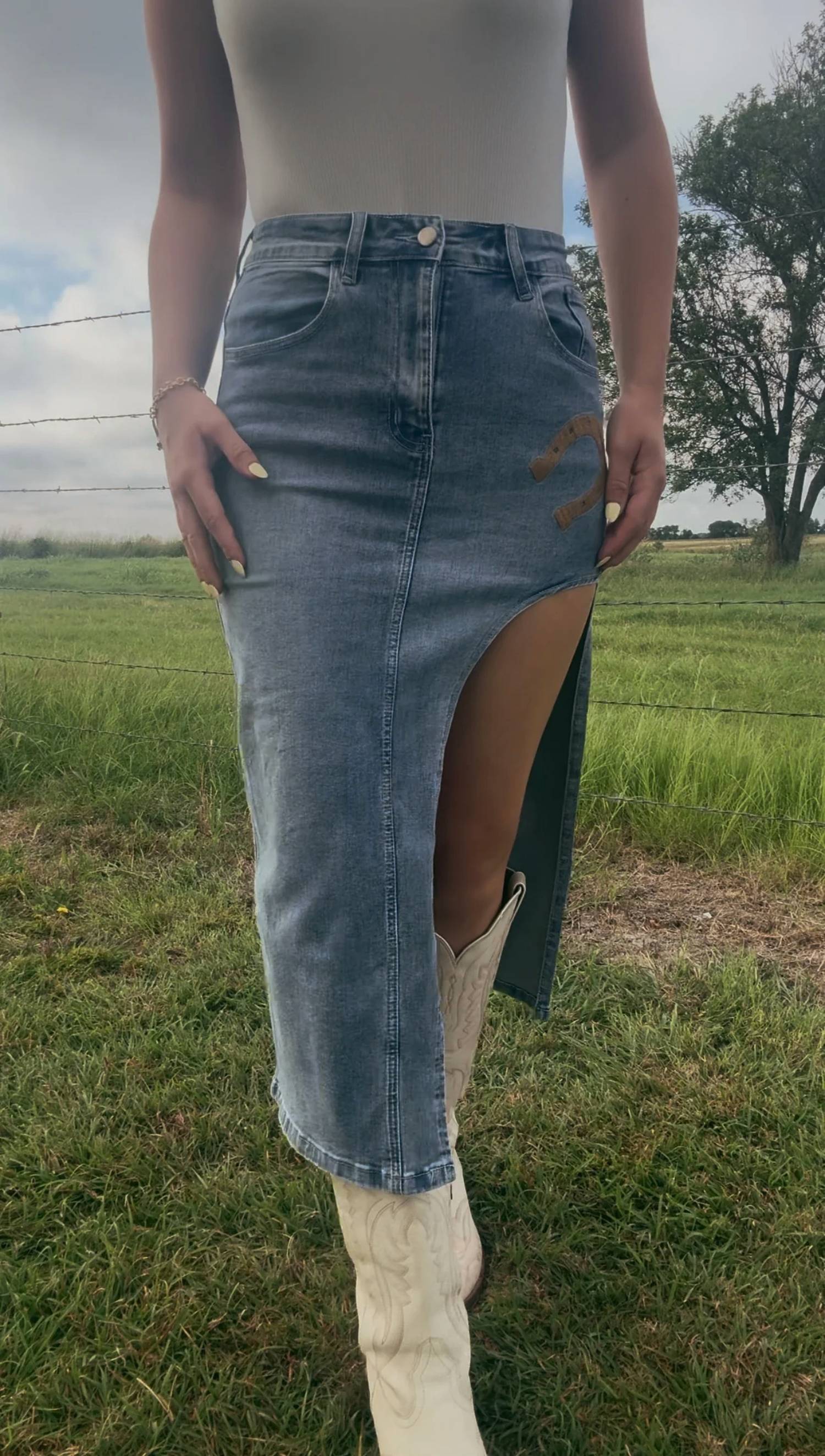 Golden U - Lucky Split Skirt