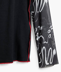 Desigual - Squiggle Long Sleeve Tee