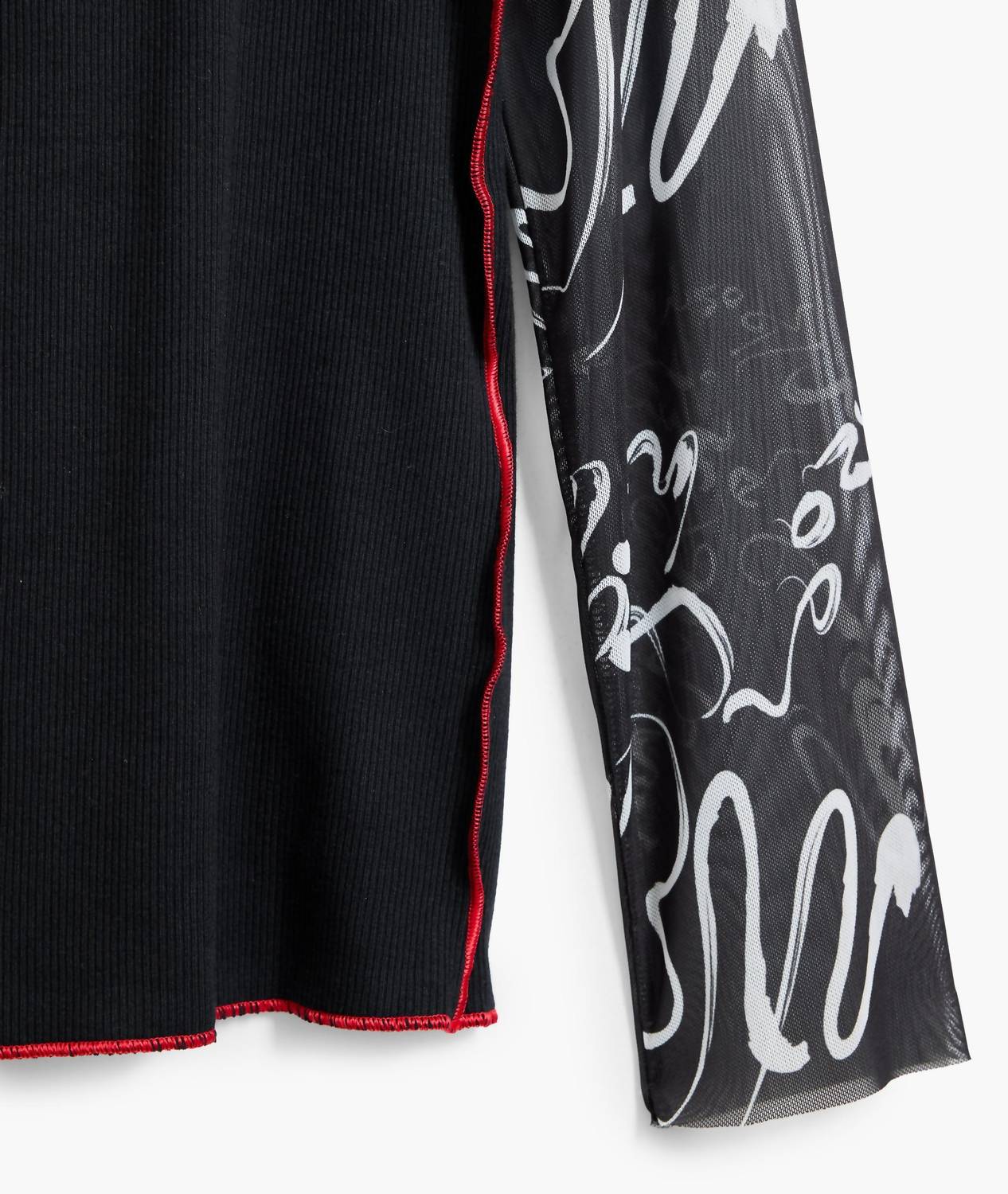 Desigual - Squiggle Long Sleeve Tee