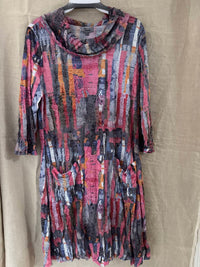 Shana Apparel - Sunset Mosaic Cowl Dress