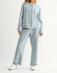 Joh - DARLA DENIM JACKET AND PANT SET