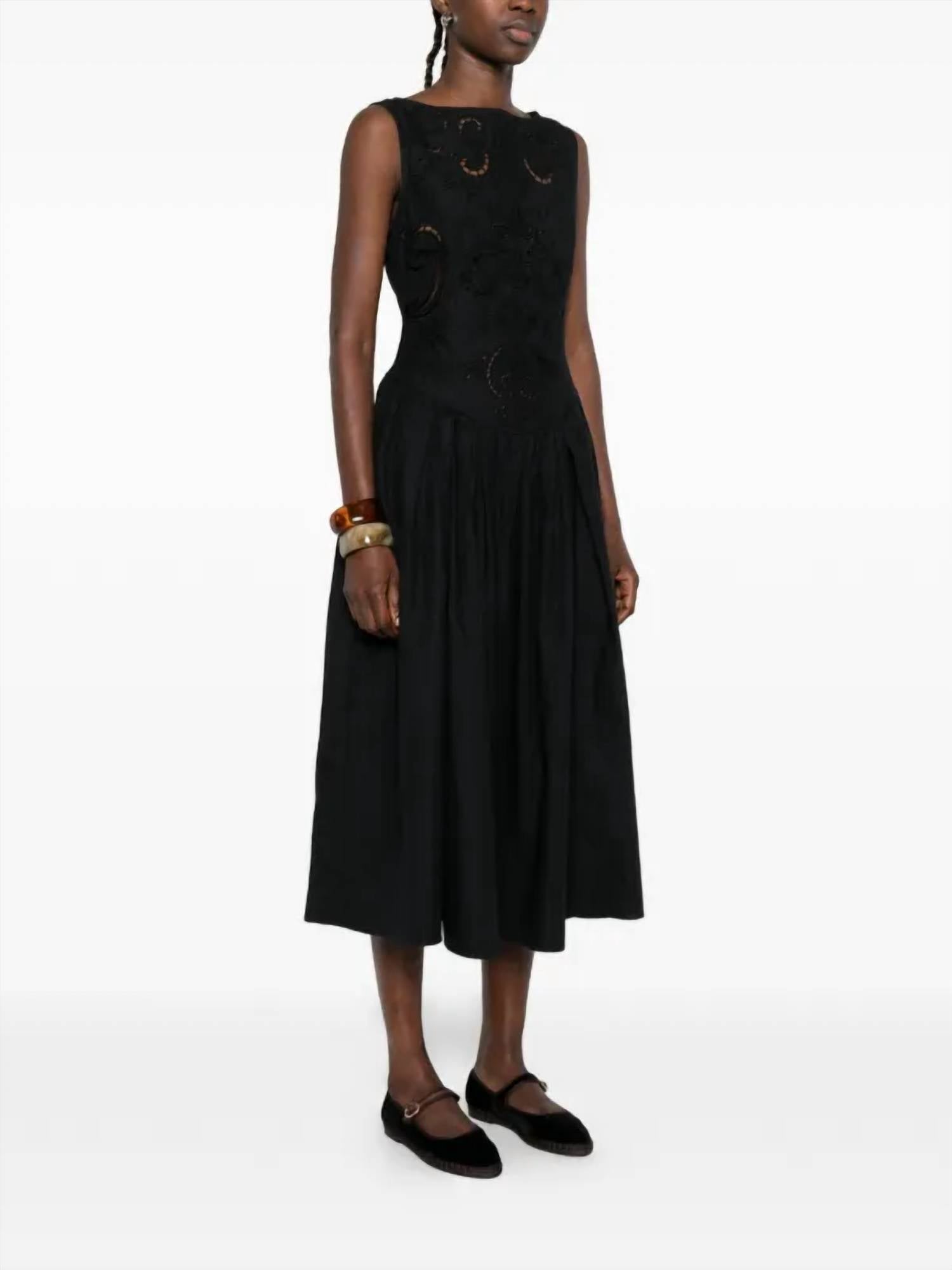 Stine Goya - Women's Embroidered Midi Dress
