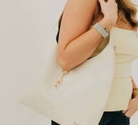 Pretty Simple - Women's Haddie Hobo Vegan Leather Tote