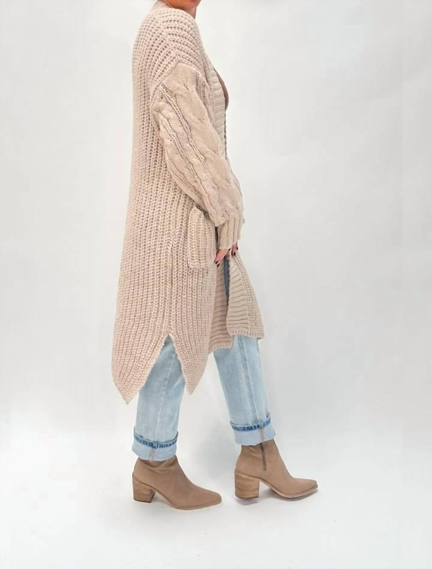 Promesa - Cable Knit Cardigan