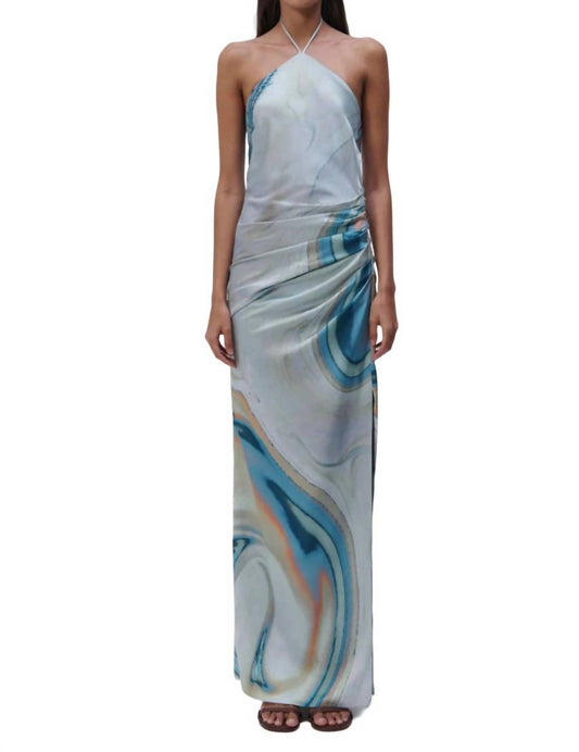 Jonathan Simkhai - Hansel Marble Printed Satin Gown