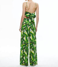Alice + Olivia - Russell Super High Waisted Smocked Waistband Pants