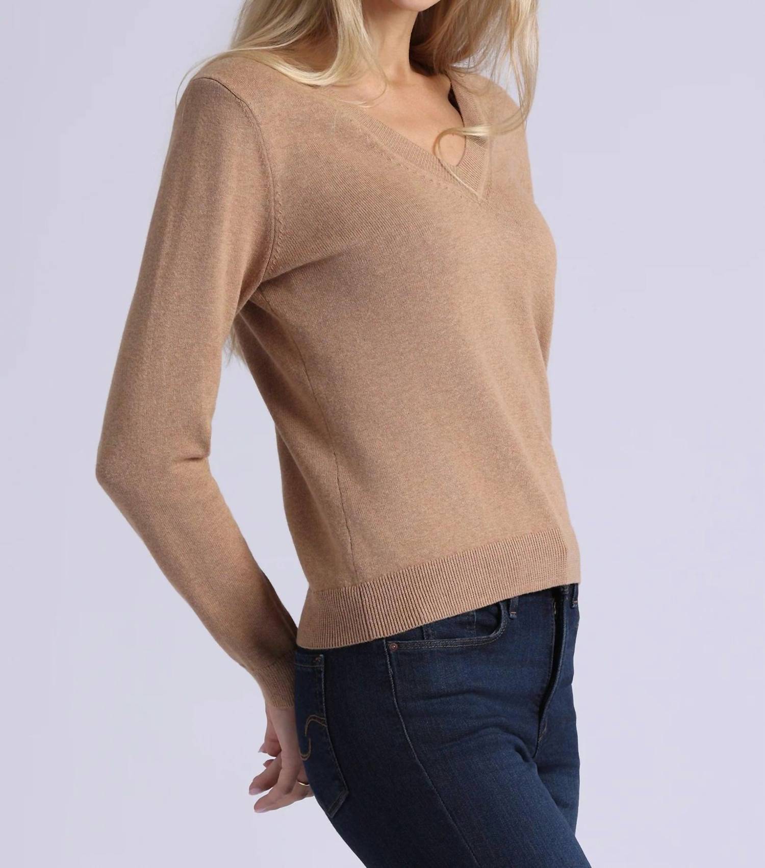 Minnie Rose - Women's Power Shoulder Long Sleeve Top