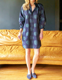 Finley - Mallory Medallion Jacquard Shirt Dress