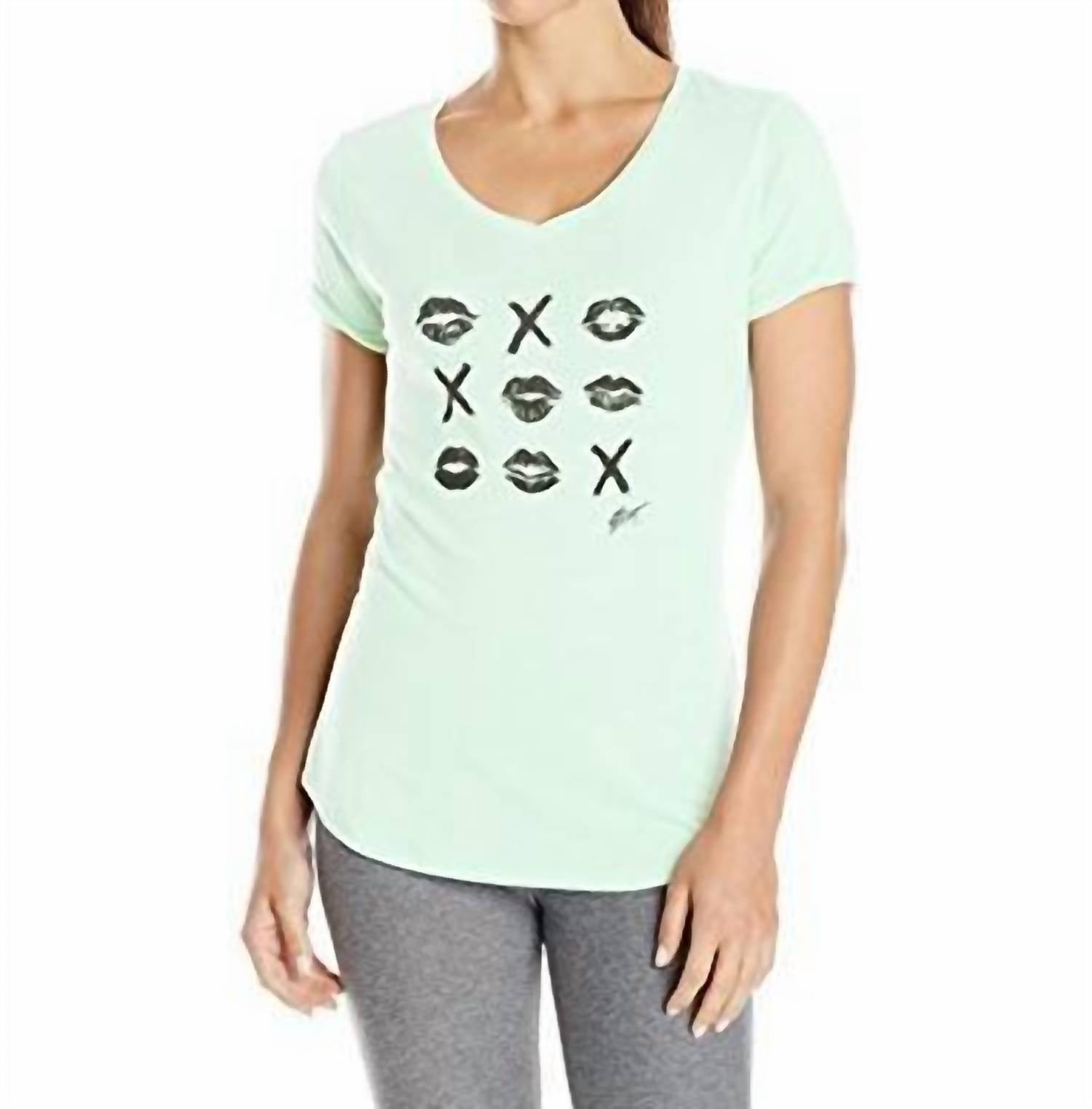 Betsey Johnson - Tic Tac Toe V Neck Tee
