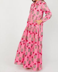 Just Darviny - Boho Long Sleeve Maxi Dress