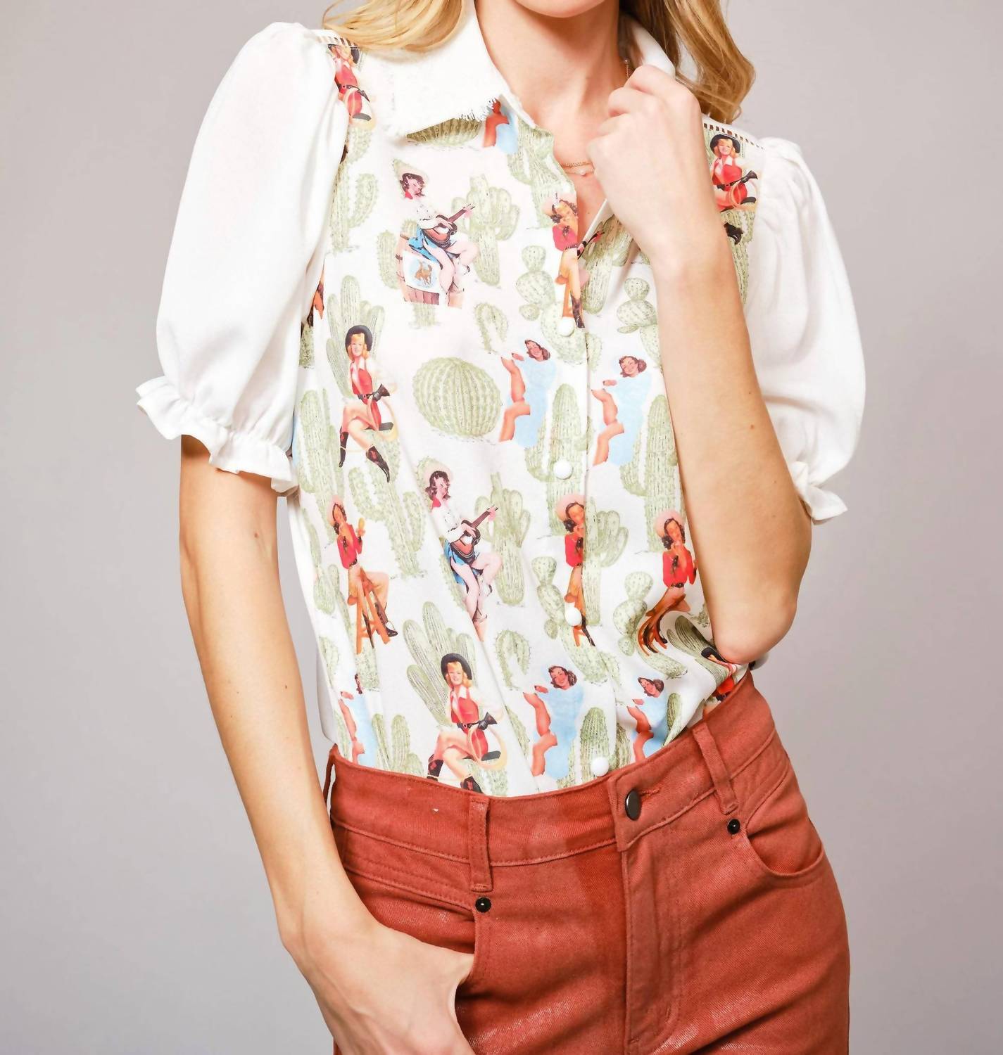Blue B - Pin Up Blouse