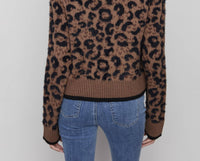 Charlie B - Jacquard Bow Tie Front Cardigan