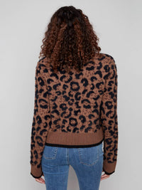 Charlie B - Jacquard Bow Tie Front Cardigan