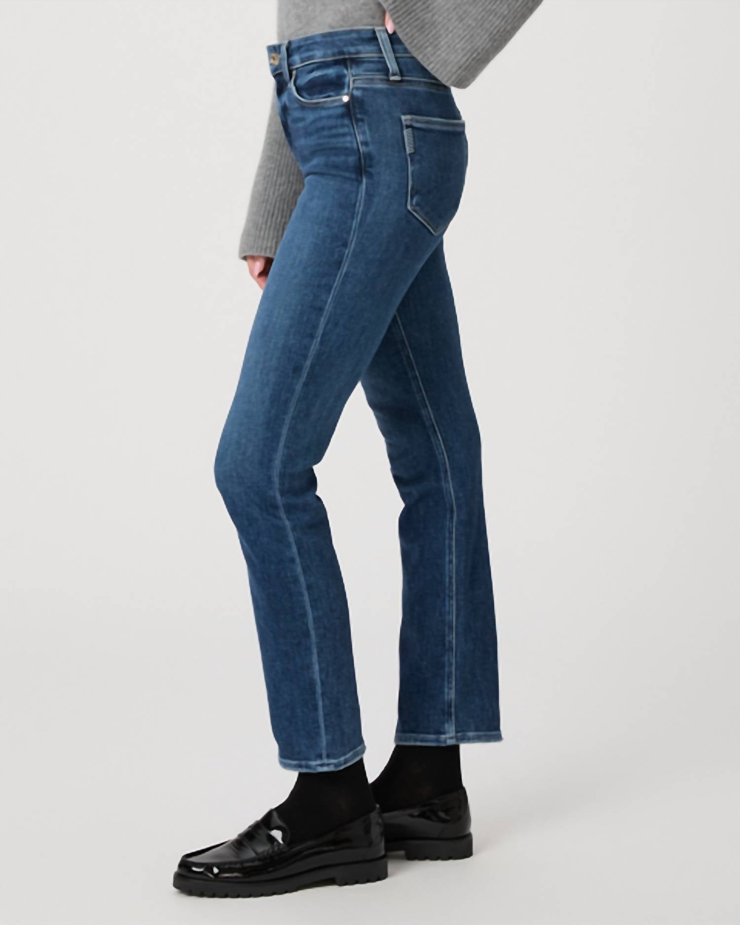 Paige Cindy Clean Hem High Rise Jeans in arpeggio - women's jeans - view 4