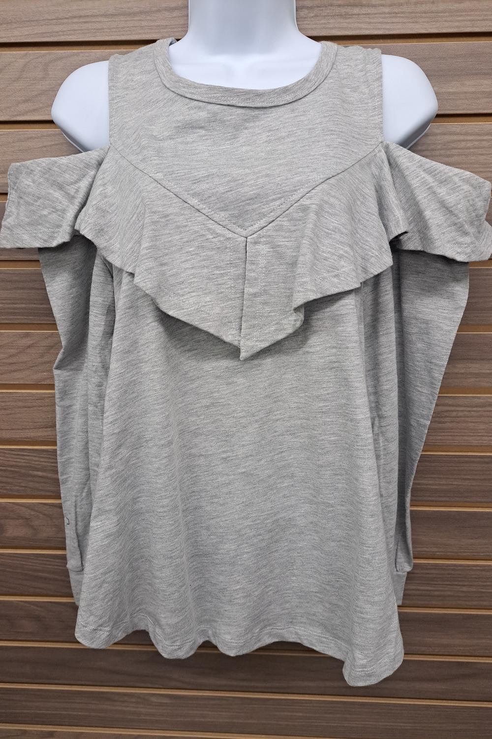 Very J - Women's Cold Shoulder Long Sleeve Top