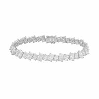 Diana M Jewels - Women's Radiant Lab-Grown Diamond Tennis Bracelet (10.00 Ct) - Bold