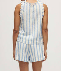 Melissa Nepton - Kimy Striped Linen Tank Top