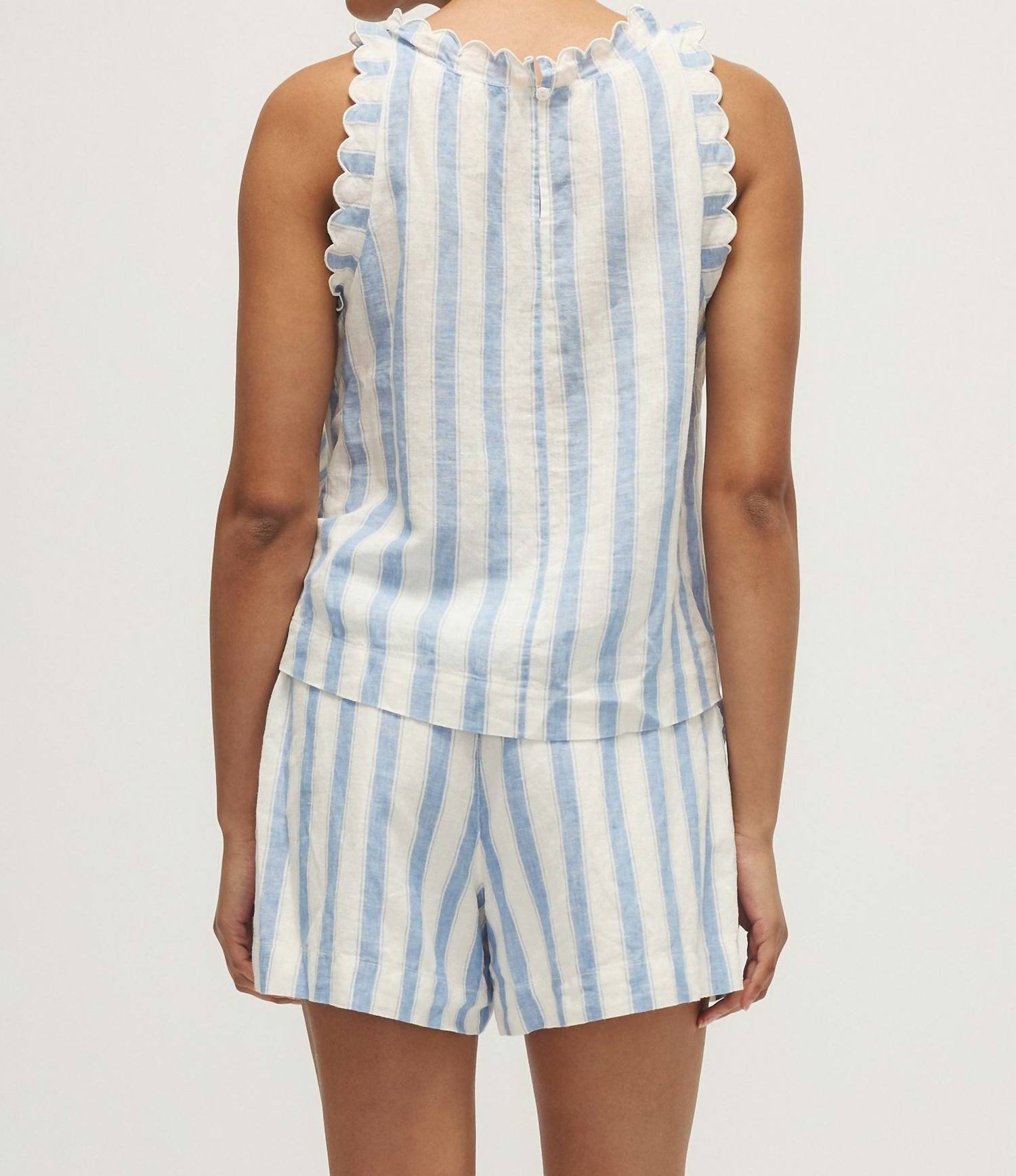 Melissa Nepton - Kimy Striped Linen Tank Top