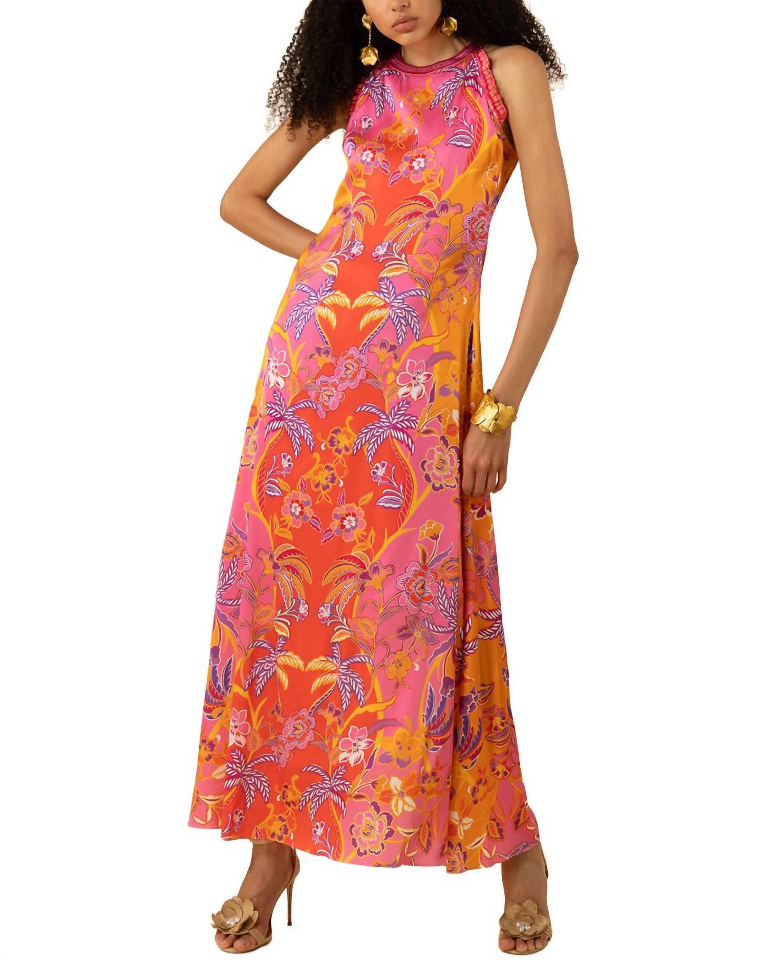 Hale Bob - Florence Maxi Silk-Blend Dress