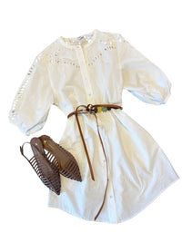 Ottod'Ame - Women's Woven Eyelet Dress
