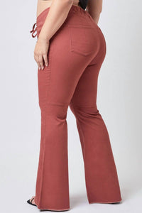 Ymi - Chloe Pull On Fray Flare Jeans - Plus