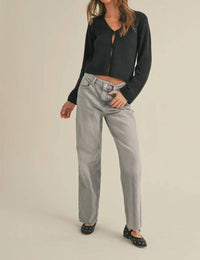 Miou Muse - Millie Long Sleeve Knit Sweater