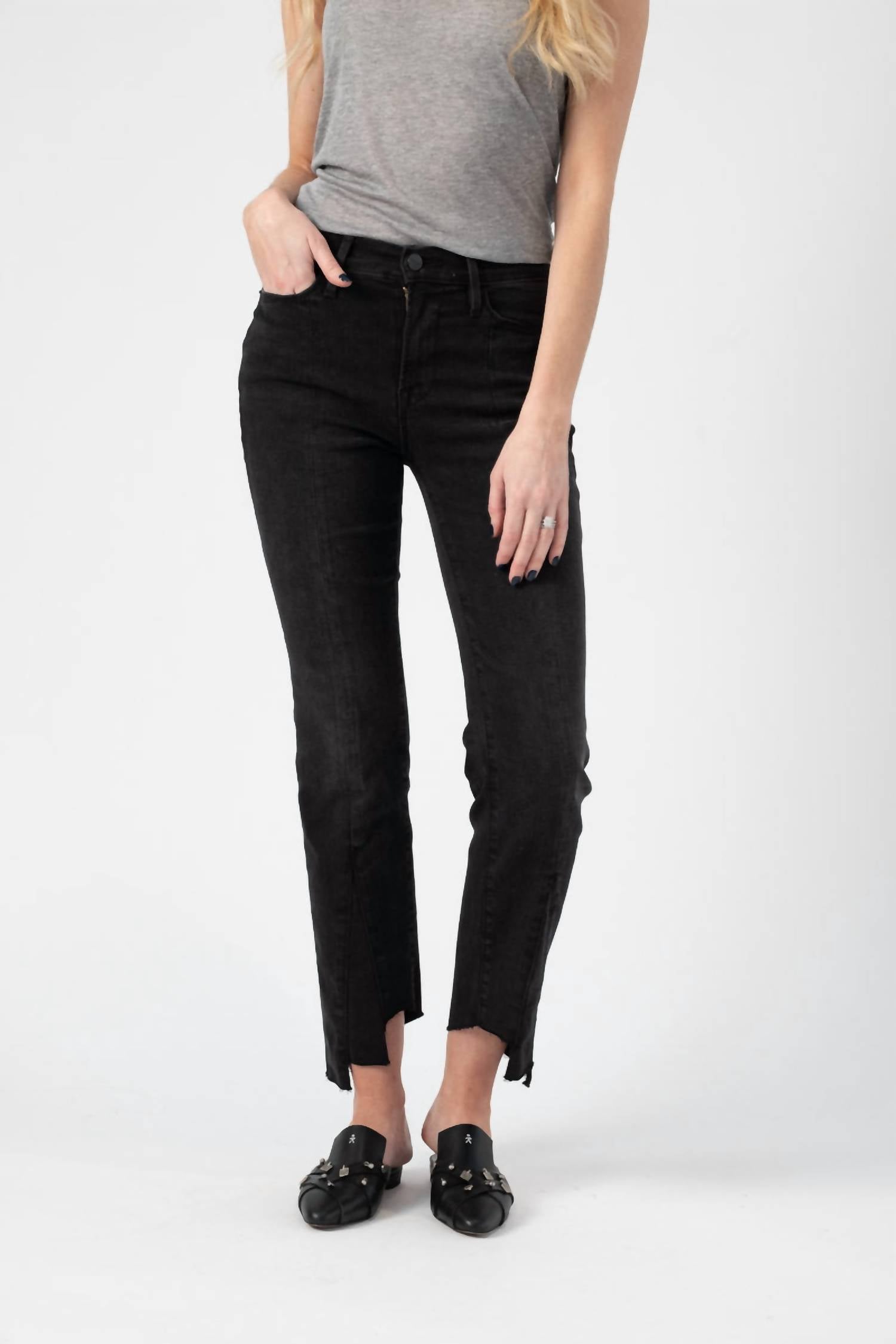Frame - Le High Straight Front Triangle Gusset Jeans