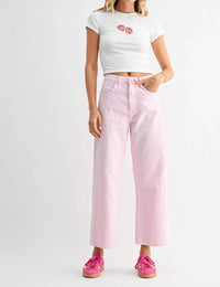 Just Black Denim - High-rise Barrel Jean