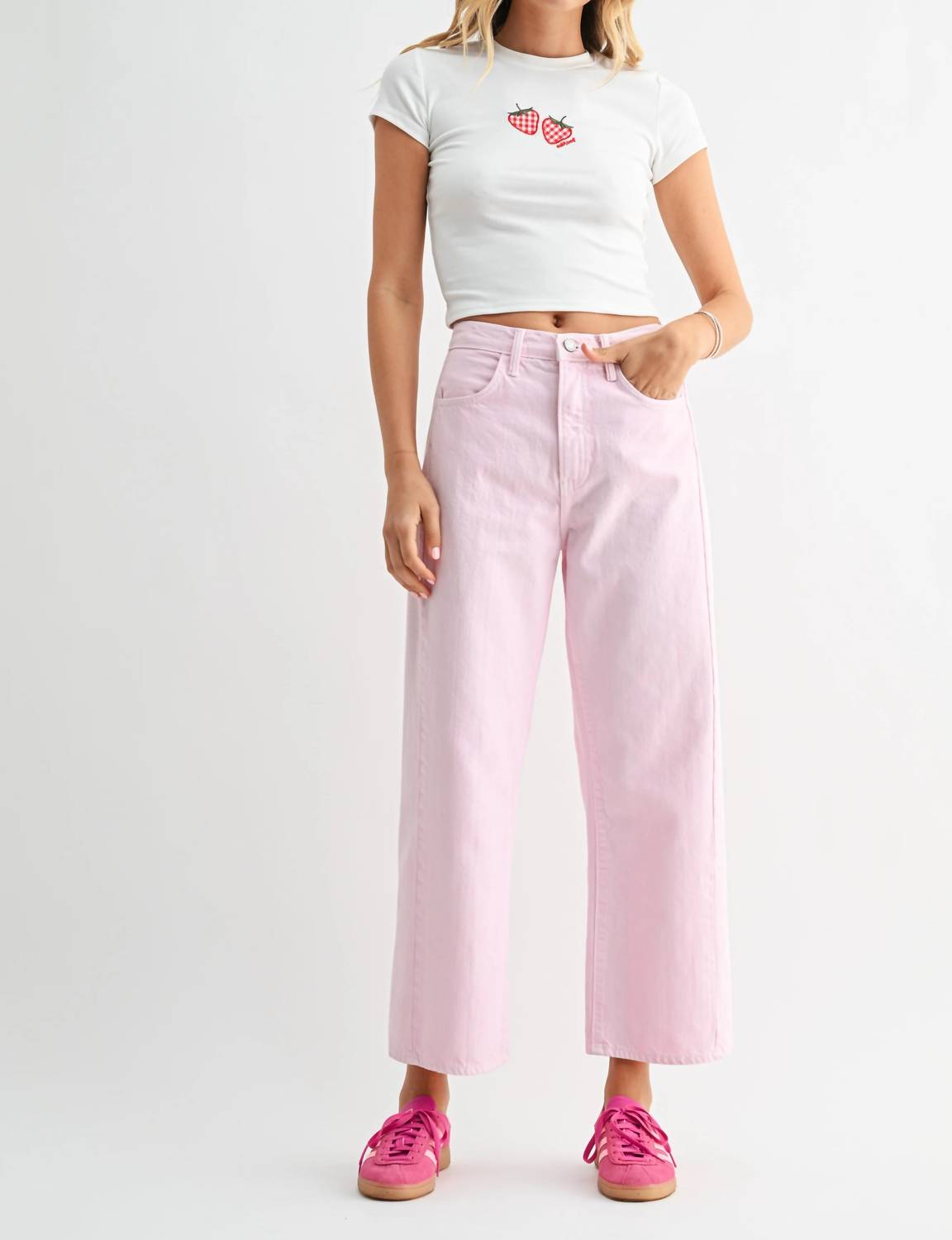 Just Black Denim - High-rise Barrel Jean