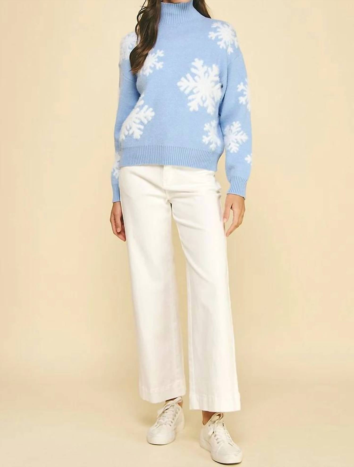 Pinch - Snowfall Mock Neck Sweater