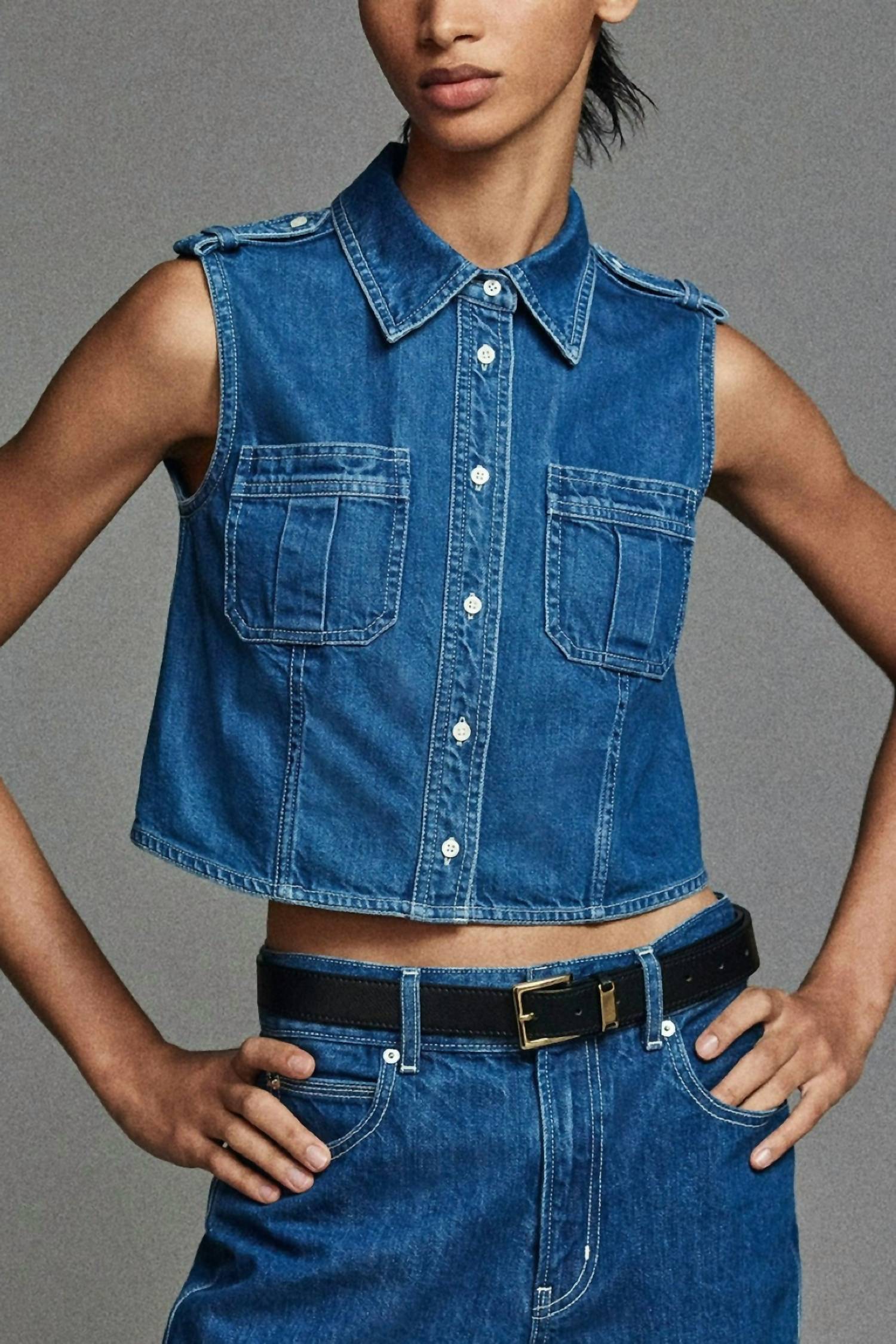 FRAME Major Utility-style Shirt in regulation - women's shirt