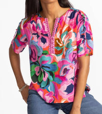 Johnny Was - Pre-loved Ruffle Seam Top