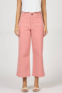 DEAR JOHN DENIM Audrey High Rise Wide Leg Jeans in terracotta - women's jeans