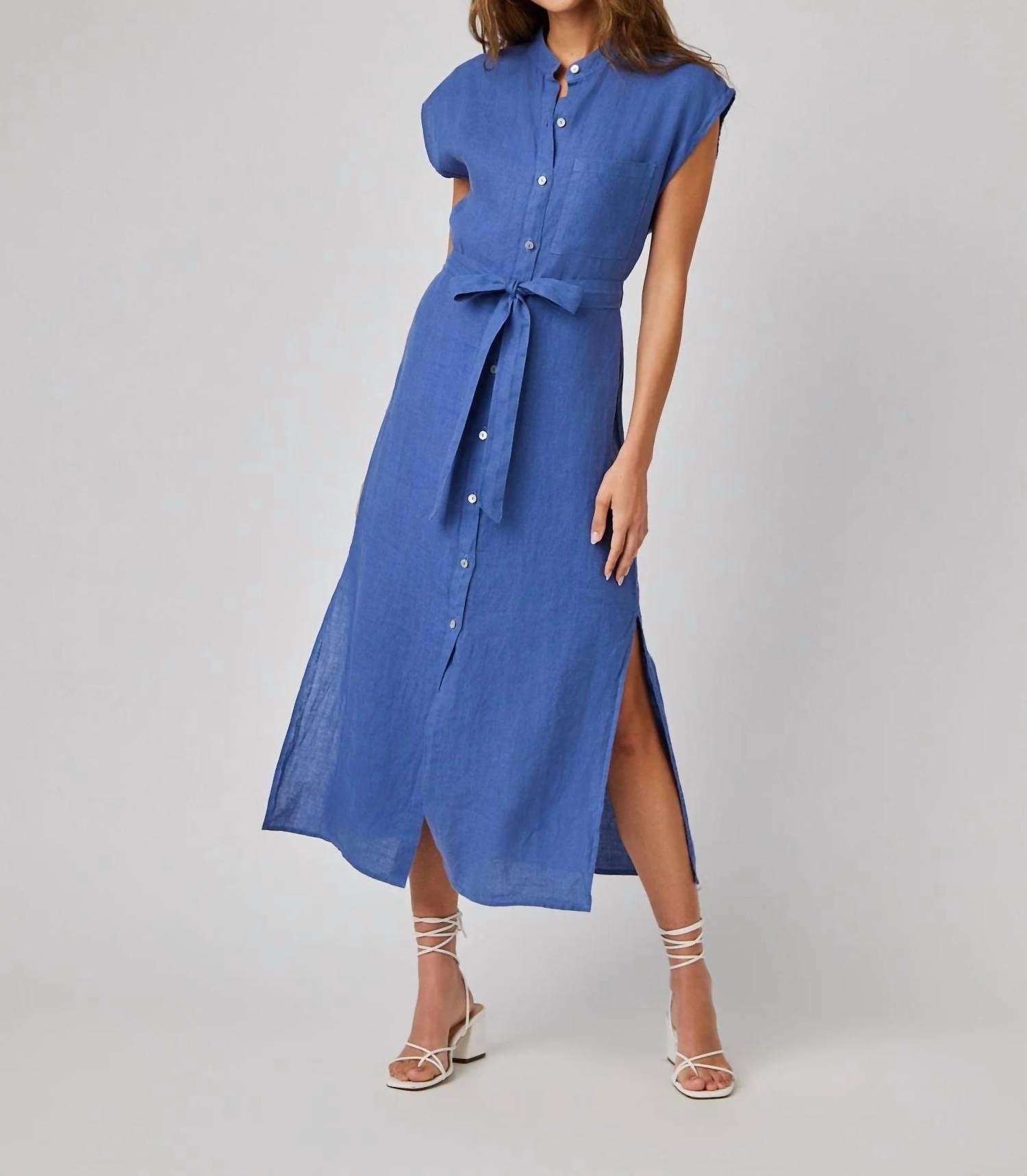 Bella Dahl - Cap Sleeve Button Front Midi Dress