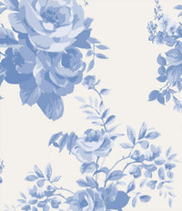 ANGEL DEAR Girl's Dream Cottage Floral Romper in blue - kids' item - alternate view