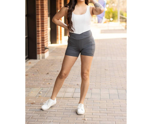 Julia Rose - Caleigh Crossover Biker 5" Shorts