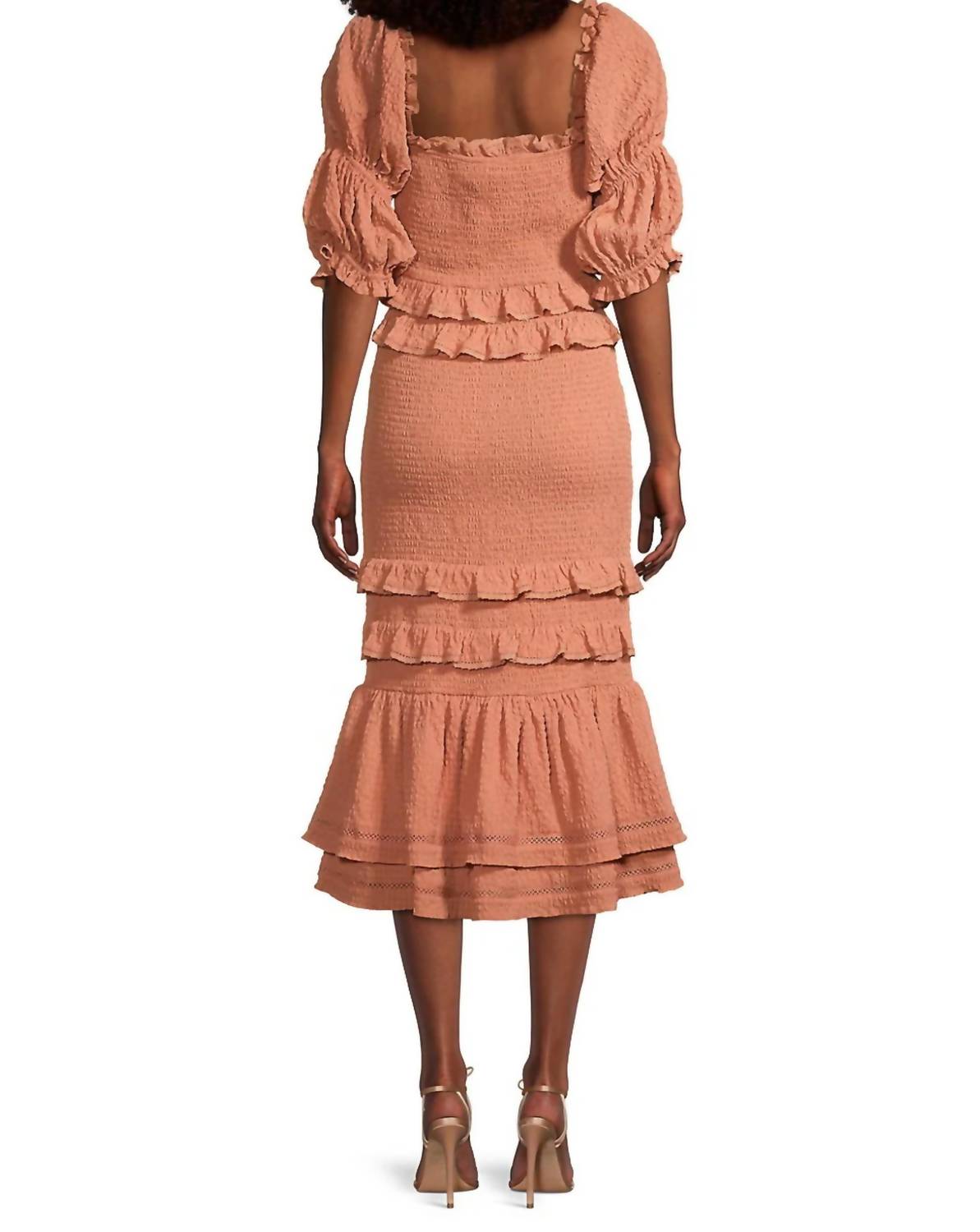 Rachel Parcell - Bubble Ruffle Midi Dress