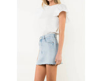Thml - Ruffle Layered Flutter Sleeve Top