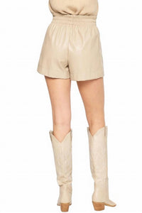 Entro - Katy Vegan Leather Shorts