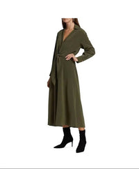 Vince - Tie Waist Collared Midi Dress
