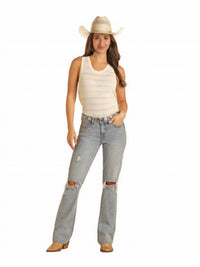 Rock & Roll Denim - Women's Mid Rise Bootcut Jean